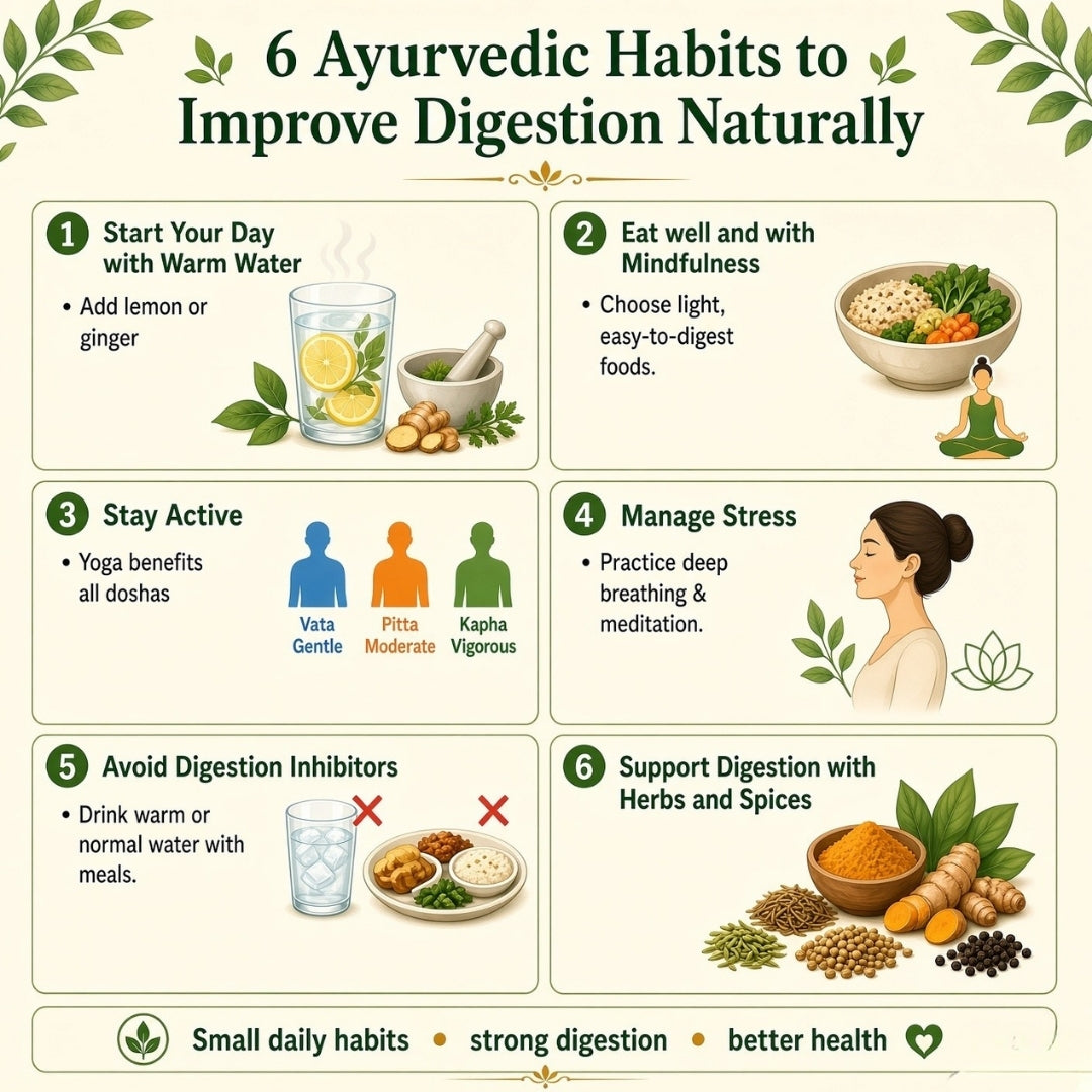 6 Ayurvedic Habits to Improve Digestion Naturally