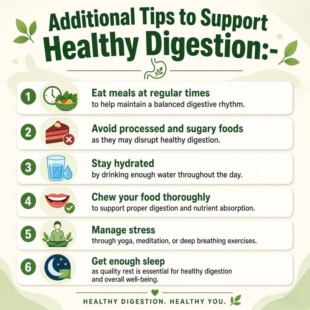 Additional Tips to Support Healthy Digestion