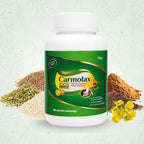 Carmolax Roots Ayurvedic micro granules by Roots by Mendine for natural constipation relief, healthy bowel movement and digestive support
