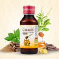 Catarex Roots Ayurvedic honey cough syrup by Roots by Mendine with natural ingredients for throat comfort and dry cough relief